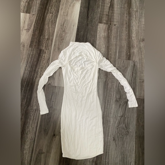 Naked Wardrobe White Long Sleeve Dress - Picture 2 of 5
